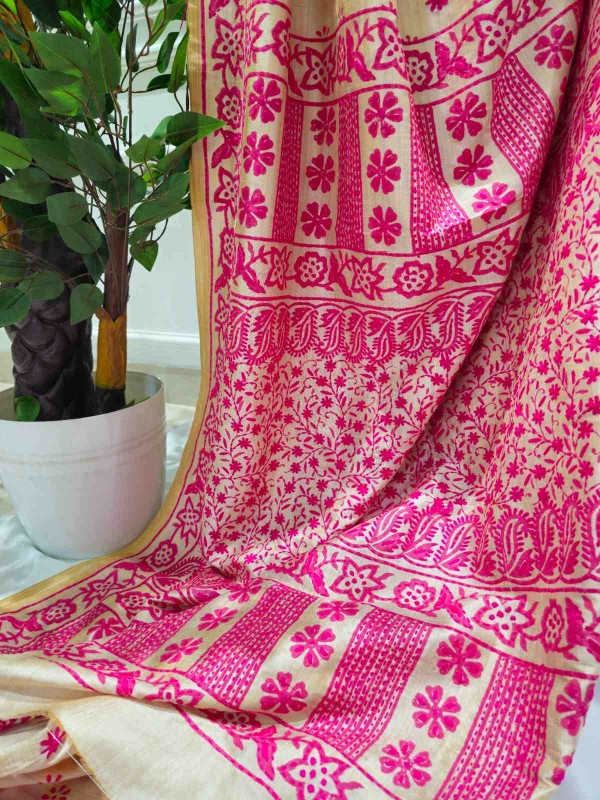 Kantha Silk Saree