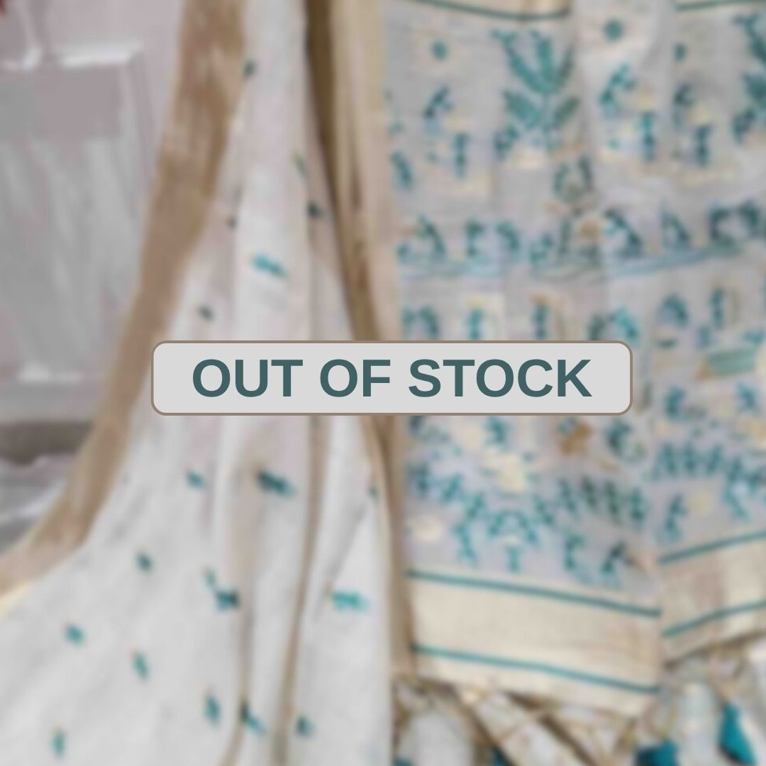 Riona Special Muga Assam Green saree