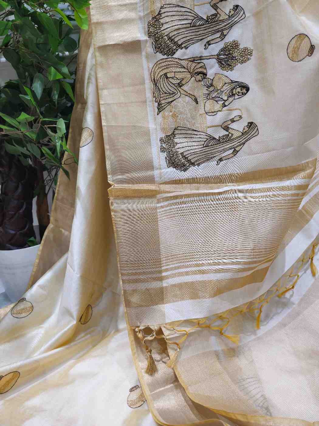 Mataka Motifs Assam Saree