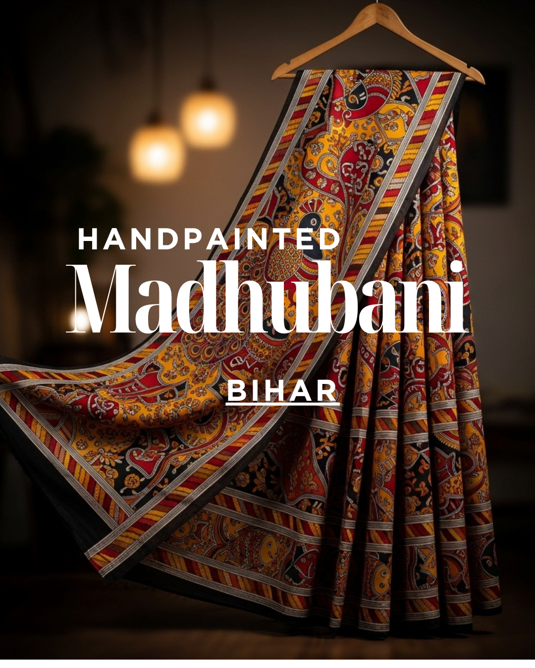 Hand Painted Madhubani Art  - Bihar