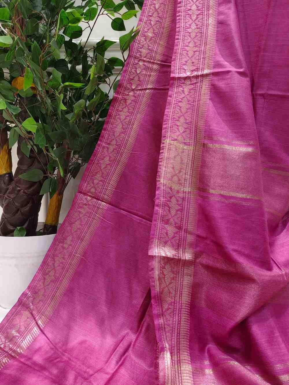 Mulberry Silk Handloom Saree- Light Lavender