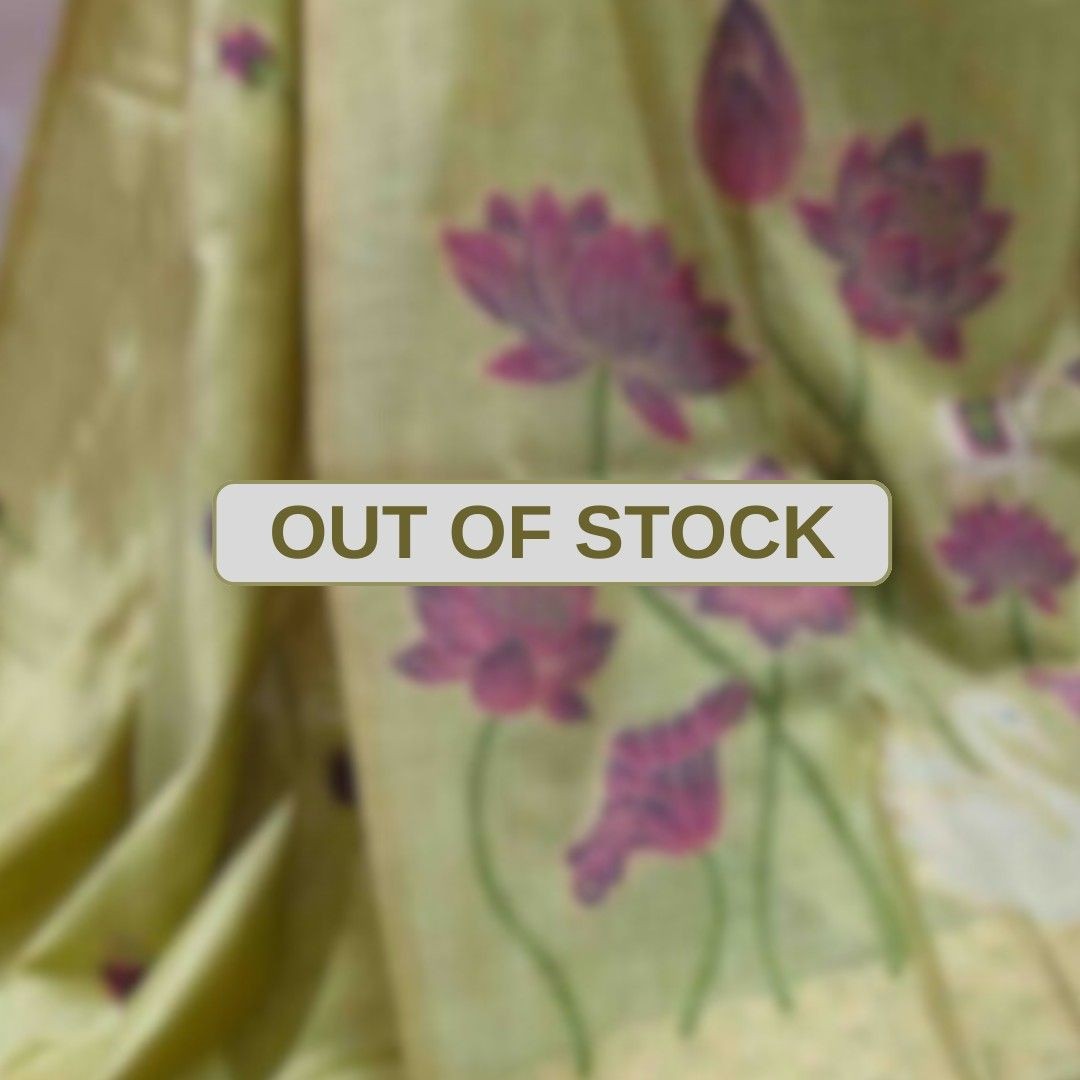 Green hansika Muga Jamdani Saree